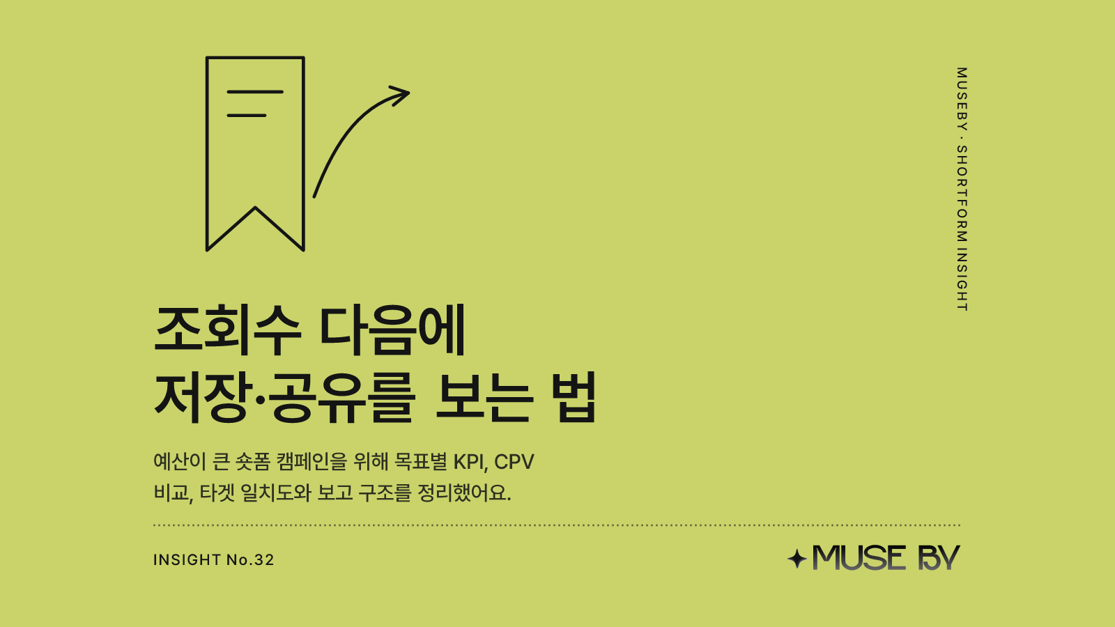 숏폼 캠페인 성과 측정, 조회수 다음에 볼 저장·공유 지표